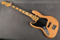 Squier Classic Vibe 70s Jazz Bass - Left Handed - Natural - Hard Case - 2nd Hand