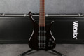 Warwick RockBass Infinity 4 - Nirvana Black Transparent - Hard Case - 2nd Hand