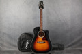 Epiphone Masterbilt DR-400 MCE - Vintage Sunburst Satin - Gig Bag - 2nd Hand