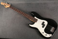 Vintage Electric Bass Guitar - Left Handed - Black - Gig Bag - 2nd Hand