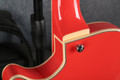 D'Angelico Premier SS Singlecut Semi Hollow - Fiesta Red - Gig Bag - 2nd Hand