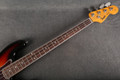 Fender American Vintage II 1966 Jazz Bass - 3 Tone Sunburst - Case - 2nd Hand