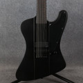 ESP LTD Phoenix-7 Baritone Black Metal - Black Satin - Ex Demo