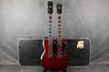 Arbiter Double Neck Guitar - Made in Japan - Cherry - Hard Case - 2nd Hand
