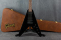 Gibson 80s Flying V - Ebony - Hard Case - 2nd Hand (134340)