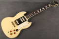 Epiphone G-400 Les Paul SG Custom - SD PUPs - Antique Ivory - Case - 2nd Hand