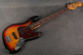 Fender American Vintage 62 Jazz Bass - 3 Tone Sunburst - Hard Case - 2nd Hand
