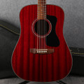 Guild D-125 Dreadnought Acoustic - Cherry Red - Hard Case - 2nd Hand