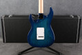 FGN Expert Odyssey EOS2-ASH-M - See-Thru Blue Burst - Hard Case - 2nd Hand