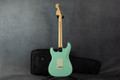 Fender American Performer Stratocaster HSS Satin Surf Green - Gig Bag - 2nd Hand