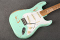 Fender Vintera Road Worn 50s Stratocaster - Relic - Surf Green - Bag - 2nd Hand