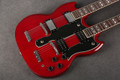 Epiphone G-1275 Double Neck SG - Cherry Red - Hard Case - 2nd Hand (135759)