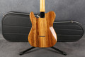 Doug Wilkes Guitars Single Cut Electric - Zebrano - Hard Case - 2nd Hand