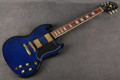 Epiphone Limited Edition G-400 Deluxe Pro - Trans Blue - 2nd Hand