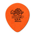 Jim Dunlop 413R Tortex Tear Drop Guitar Pick, .60mm, Orange, 72 Pack