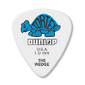 Jim Dunlop 424P Tortex Wedge Guitar Pick, 1.00mm, Blue, 12 Pack