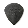 Jim Dunlop 427P Ultex Jazz III Guitar Pick, 2.00mm, Black, 6 Pack