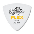 Jim Dunlop 456P Tortex Flex Triangle Guitar Pick, .73mm, Yellow, 6 Pack