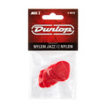 Jim Dunlop 47P1N Nylon Jazz I Guitar Picks, Red, 6 Pack