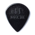 Jim Dunlop 47R3S Nylon Jazz III Guitar Pick, Black Stiffo, 24 Pack