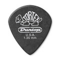 Jim Dunlop 482P Tortex Pitch Black Jazz III Guitar Pick, 1.35mm, 12 Pack
