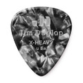 Jim Dunlop 483P Celluloid Guitar Pick, Black Pearloid, Extra Heavy, 12 Pack