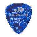 Jim Dunlop 483P Celluloid Guitar Pick, Blue Pearloid, Heavy, 12 Pack