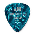 Jim Dunlop 483P Celluloid Guitar Pick, Turquoise Pearloid, Medium, 12 Pack