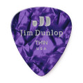 Jim Dunlop 483P Celluloid Guitar Pick, Purple Pearloid, Thin, 12 Pack