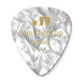 Jim Dunlop 483R Celluloid Guitar Pick, White Pearloid, Heavy, 72 Pack