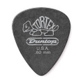 Jim Dunlop 488R Tortex Pitch Black Standard Guitar Pick, .60mm, 72 Pack