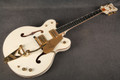 Gretsch G6136DC White Falcon Double Cutaway 2008 - White - Hard Case - 2nd Hand
