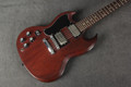 Gibson SGJ Left Handed - Worn Chocolate - BKP - Soft Case - 2nd Hand
