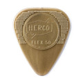 Jim Dunlop HE210P Herco Flex 50 Guitar Pick, Light, Gold, 12 Pack