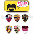 Jim Dunlop Guitar Picks x 6 ZAPPT01M Yellow Frank Zappa Pick Tin