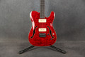 Harley Benton Deluxe Series TE-90QM - Transparent Red - 2nd Hand