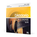 Daddario 80/20 Bronze EJ14 Light Top / Medium Bottom Set, 12-56