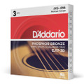 Daddario Phosphor Bronze EJ17-3D Medium Set, 13-56, 3 Pack