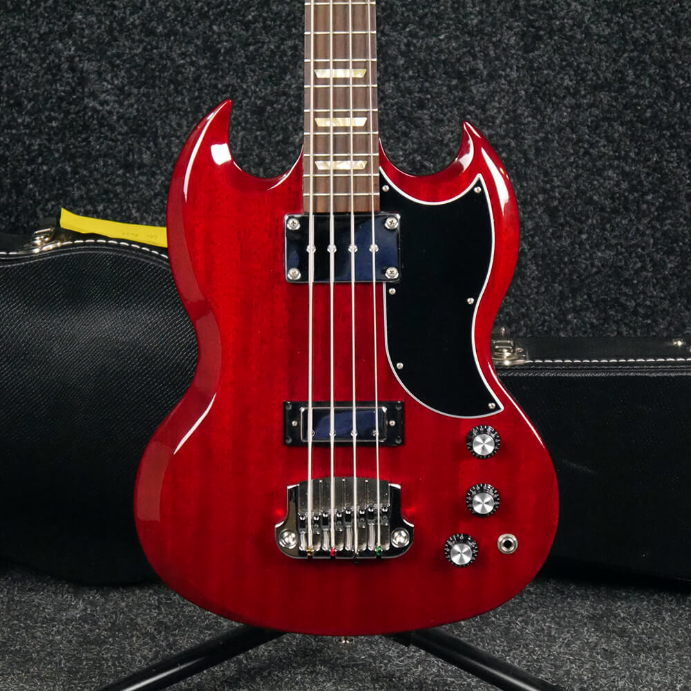Gibson SG Standard Bass Guitar Cherry w/Hard Case 2nd Hand