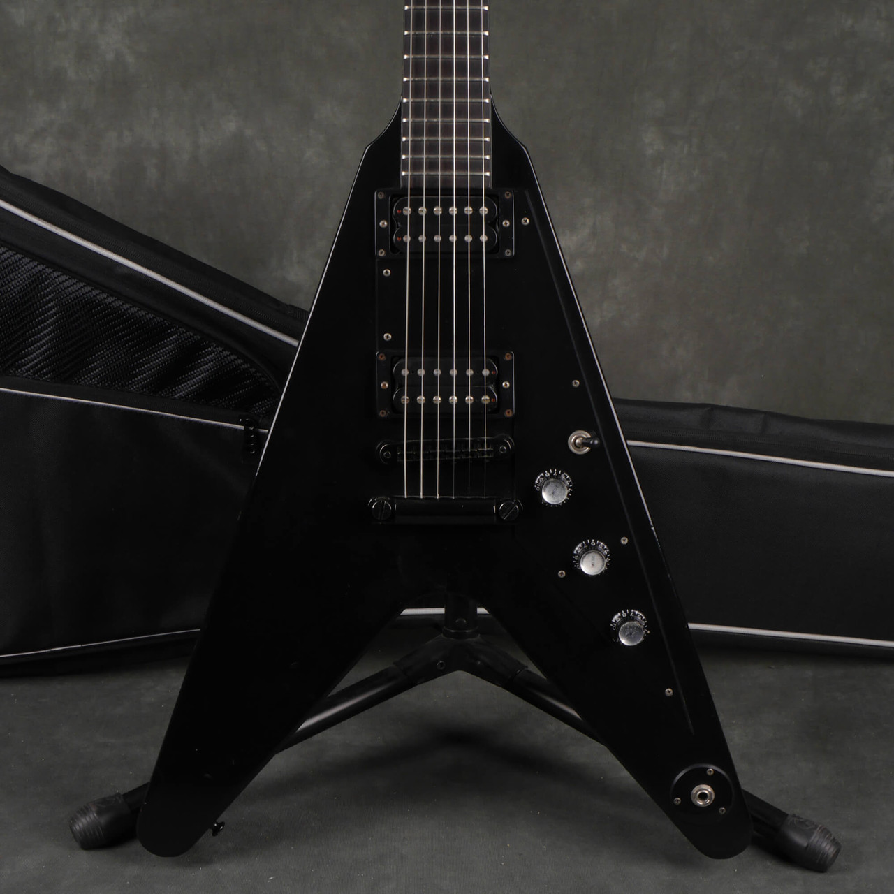 Gibson Flying V Gothic Electric Guitar - Black w/Gig Bag - 2nd Hand