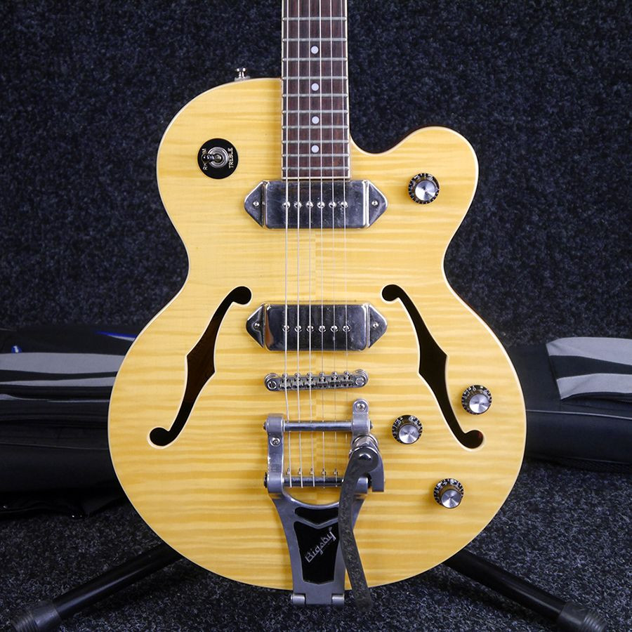 Epiphone Wildkat with Bigsby Antique Natural w/ Gig Bag 2nd Hand