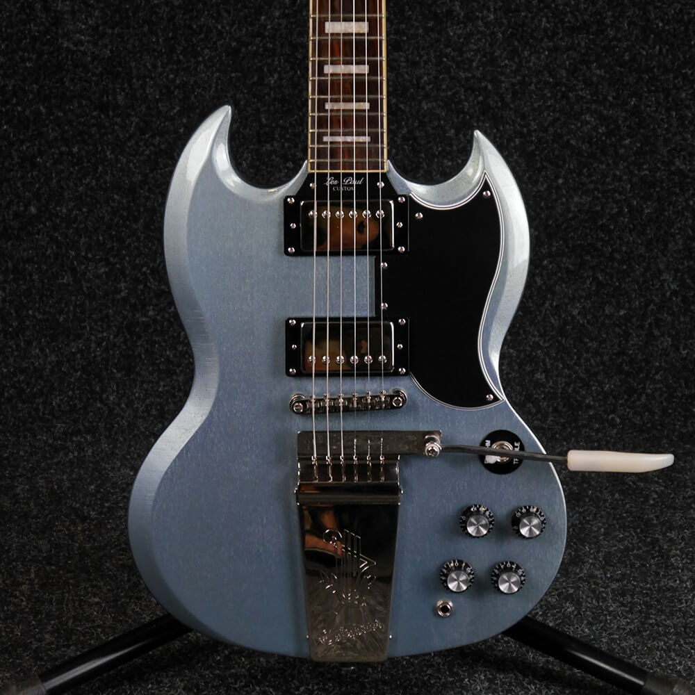 Epiphone SG Custom, Maestro Vibrola - Pelham Blue - 2nd Hand