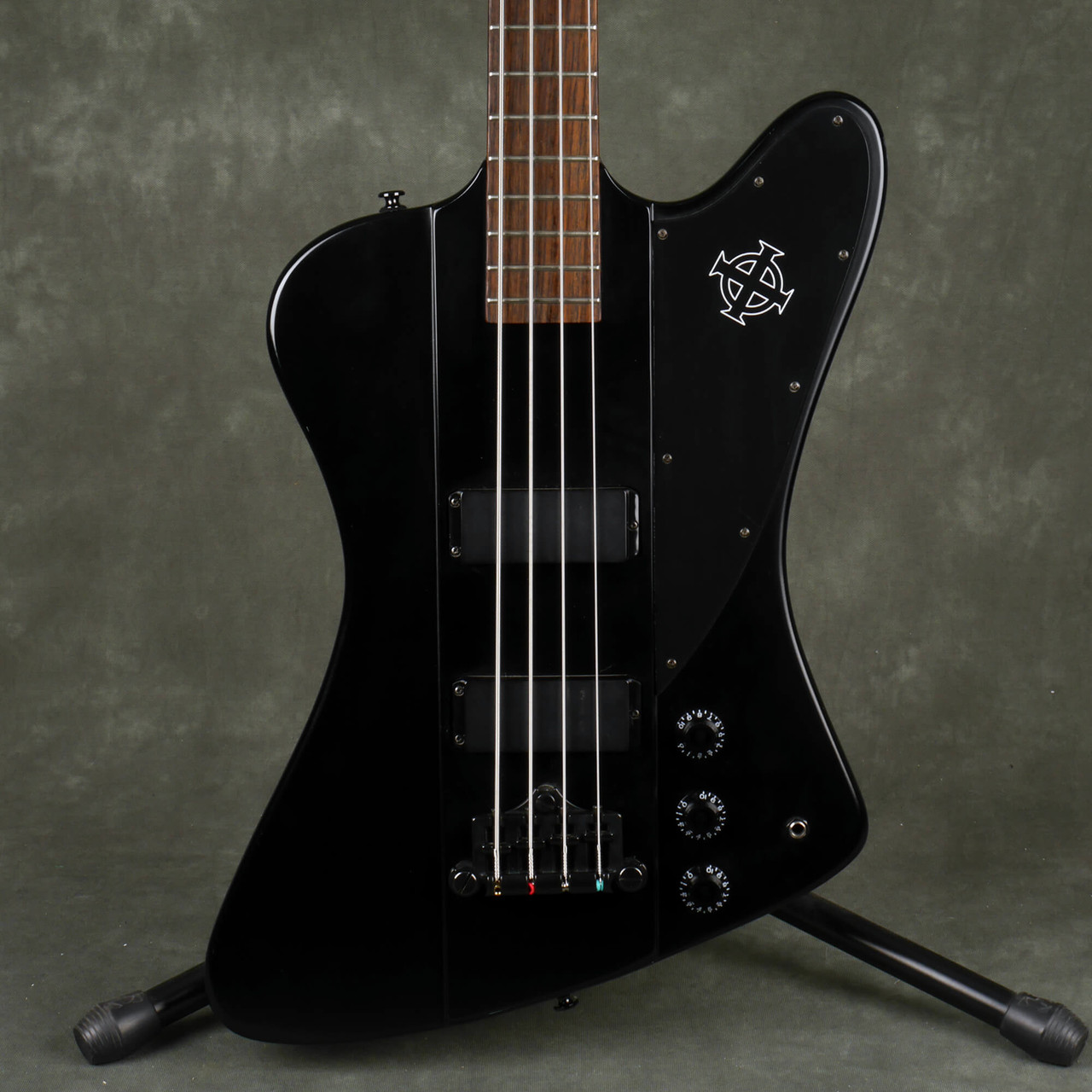 Epiphone Thunderbird goth ベース emg Epiphone Gothic Thunderbird IV Bass Guitar - Nearly New at Gear4music