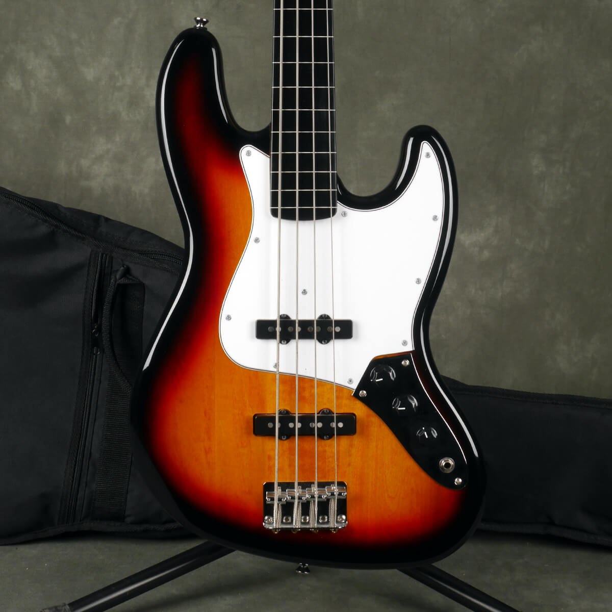 Squier Fretless Jazz Bass Sunburst w/Gig Bag 2nd Hand