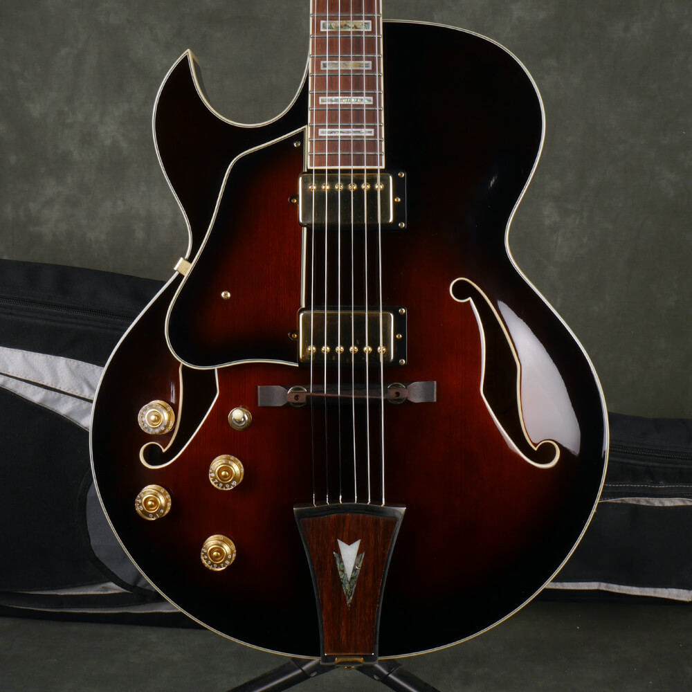 Ibanez Artcore AK95L-DVS, Left Handed - Dark Violin Sunburst w/Bag 