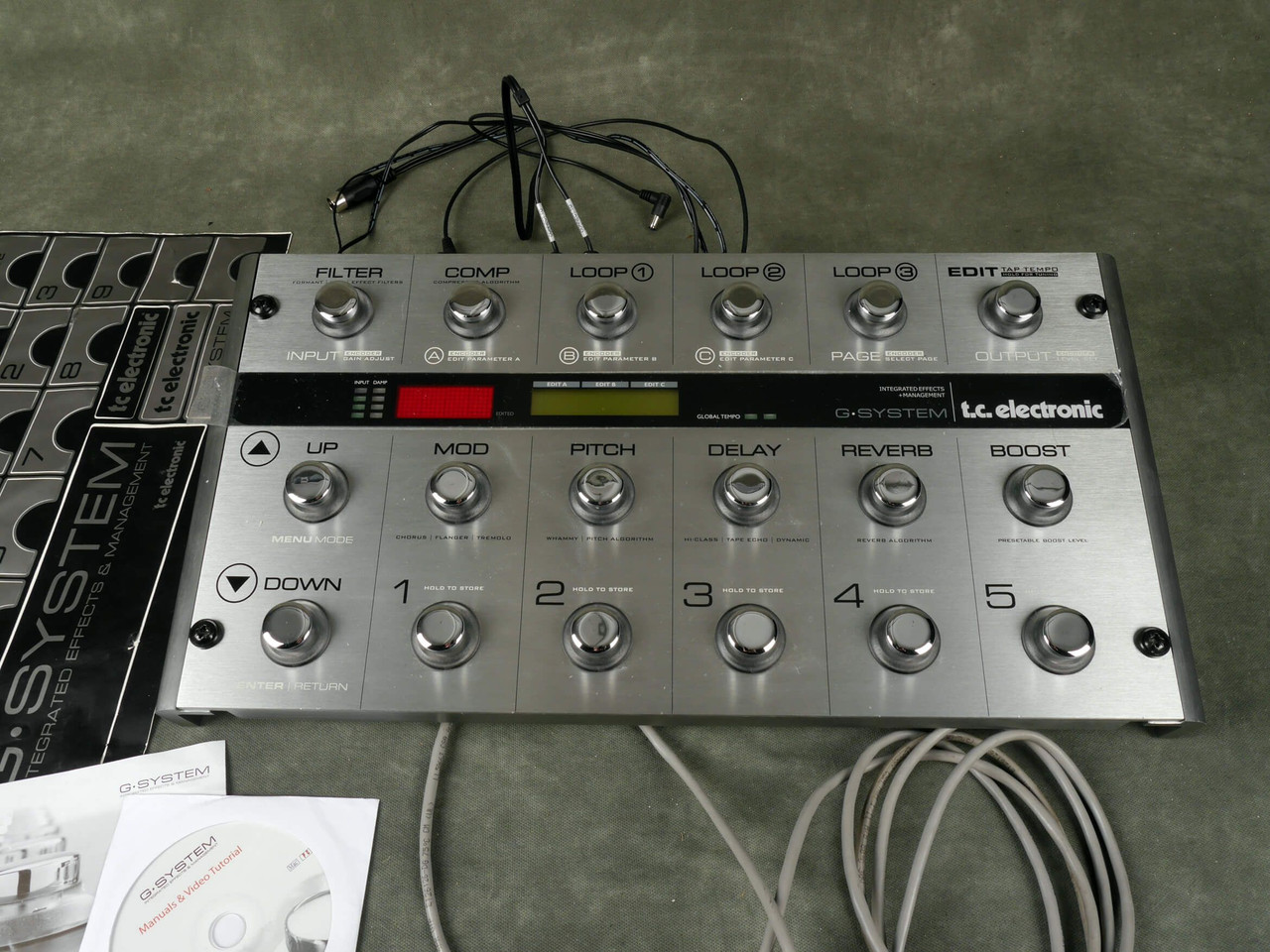 TC 未使用 T.C Electronic g-system 純正ホワイトパネル Electronic G