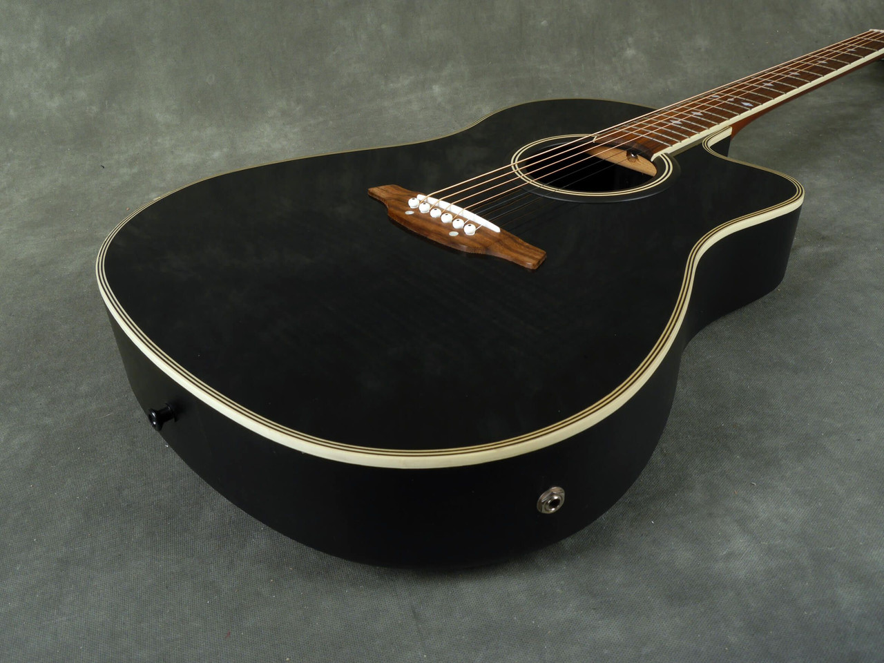 Aria AMB 35 Electro-Acoustic Guitar - Black - 2nd Hand