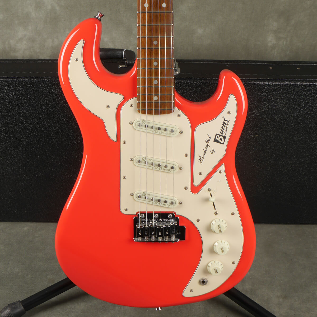 Burns Marquee Electric Guitar - Fiesta Red w/Hard Case - 2nd Hand