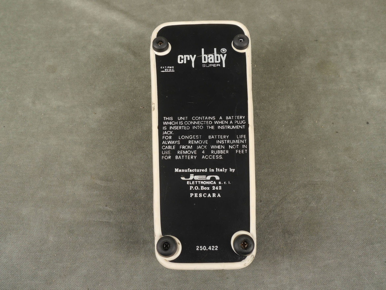 JEN Cry Baby Super Model 250.422 Wah FX Pedal - 2nd Hand
