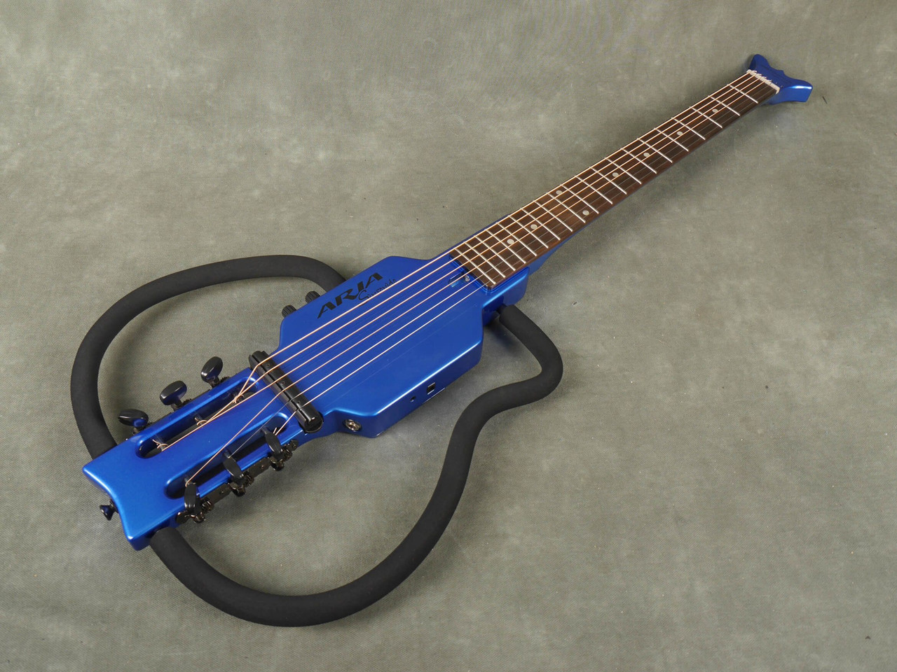 Aria Sinsonido Steel String Travel Guitar - Blue w/Gig Bag - 2nd Hand